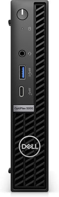Refurbished Dell Optiplex Micro Tiny PC with Intel Core i7-12700T processor, compact desktop computer on a plain background.