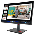 Lenovo ThinkVision P24q-30 monitor displaying a 23.8-inch QHD IPS screen with vibrant colors and sharp resolution.