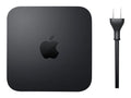 Apple refurbished Mac mini A1993 (2018) Intel Core i5 tiny PC, sleek silver design with ports and ventilation on the front and back.