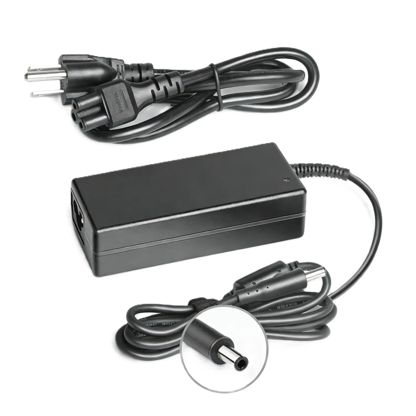 Dell 65W 19.5V 3.34A AC adapter with 4.5mm connector, designed for Dell laptops and devices.