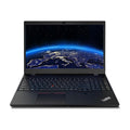 Lenovo ThinkPad P15v Gen 2 15.6-inch refurbished laptop with Intel Core i7 processor and black keyboard.