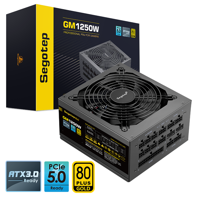 Segotep 1250W 80 Plus Gold Full Modular PCIe 5.0 & ATX 3.0 Power