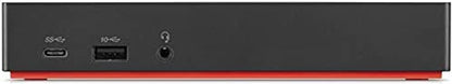 Refurbished Dell Lenovo 40AS USB-C Docking Gen2 station with multiple ports for laptop connectivity and data transfer.