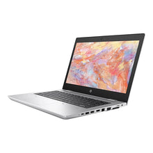 HP EliteBook 640 G5 14-inch refurbished laptop with Intel Core i5-8250U, showing the open silver laptop on a desk.