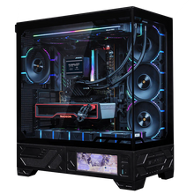 Uniway Gaming PC featuring AMD Ryzen 7 9850x3d, showcasing sleek design and high-performance components.