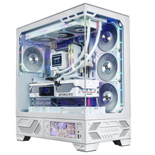 Uniway Gaming PC featuring AMD Ryzen 7 9850X3D, showcasing sleek design and advanced cooling system.