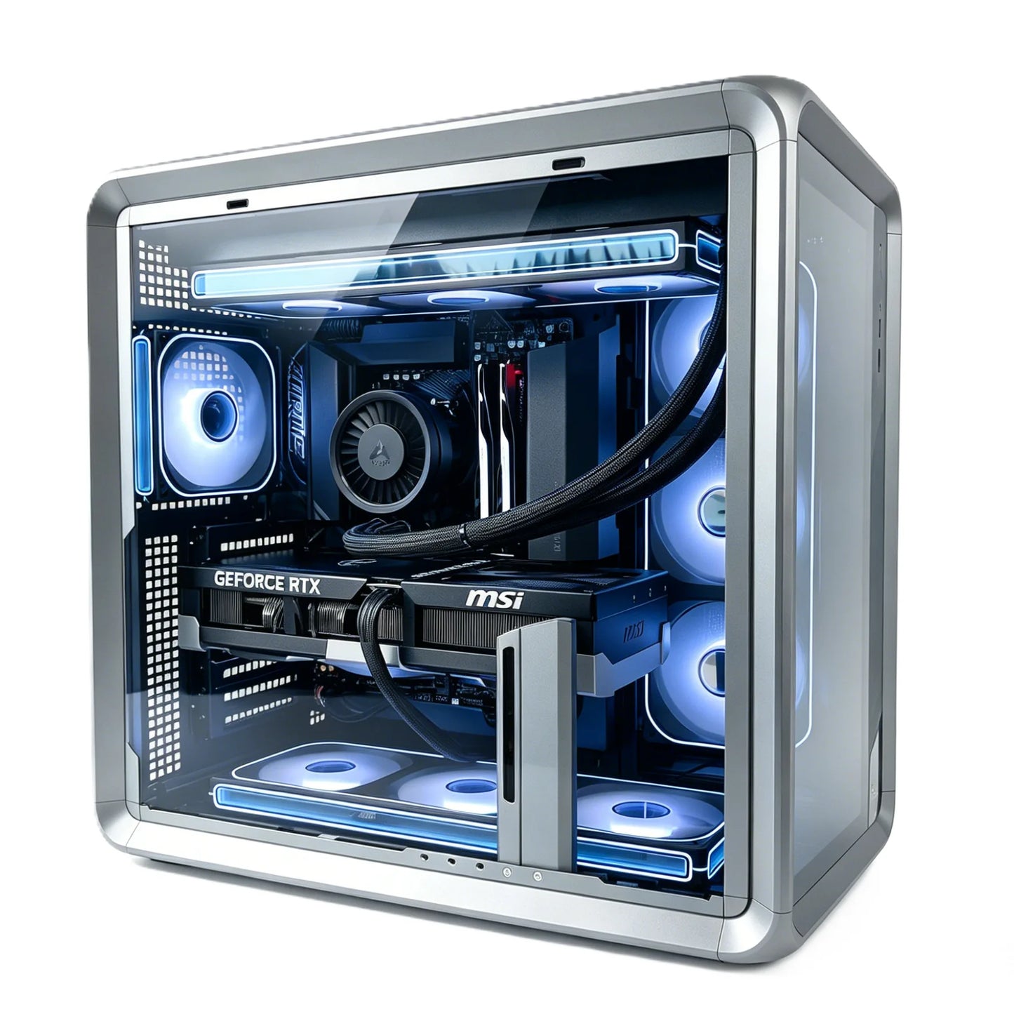 Uniway Gaming PC with AMD Ryzen 9 9950X3D processor and high-performance NVIDIA RTX 5090 graphics card.