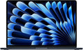 Apple MacBook Air 15.3" in Midnight Blue showcasing M2 chip, 8GB RAM, and 256GB SSD in a sleek design.