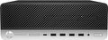 Refurbished HP small form factor desktop with Intel Core i5-9500 processor, compact design, and black finish.