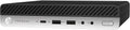 HP Mini Refurbished Desktop AMD A10 tiny PC with black casing and front ports, compact size ideal for space-saving computing.