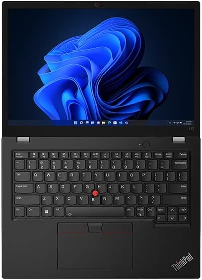 Lenovo ThinkPad L13 Yoga 13.3-inch refurbished laptop with Intel Core i5 processor, open with keyboard and screen visible