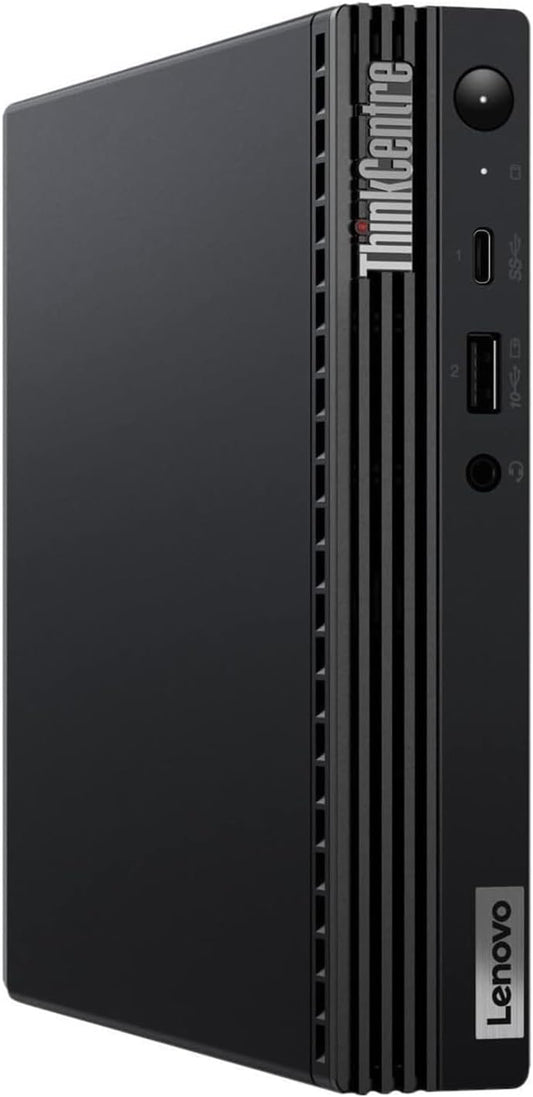 Lenovo ThinkCentre Tiny PC with Intel Core i5-11500T processor, compact refurbished desktop on a white background.