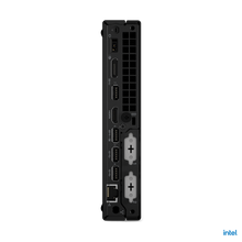 Refurbished Lenovo ThinkCentre Tiny PC with Intel Core i7-12700T processor, compact desktop computer on a clean white background.