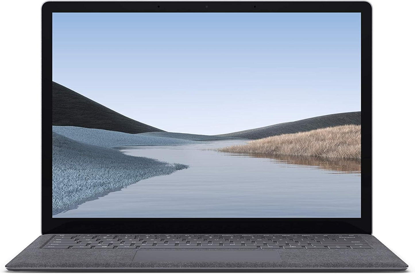 Microsoft Surface Laptop 3 in silver with 13.5-inch display, Intel Core i5, 8GB RAM, 256GB SSD, running Windows 11 Pro.