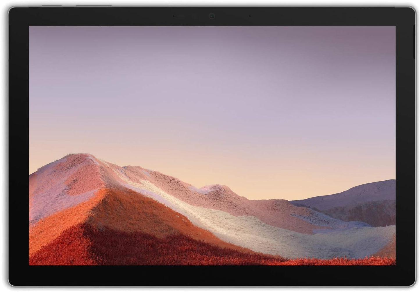 Microsoft Surface Pro 7+ laptop with 12.3-inch screen, silver finish, Intel i7 processor, 16GB RAM, and Windows 11 Pro.