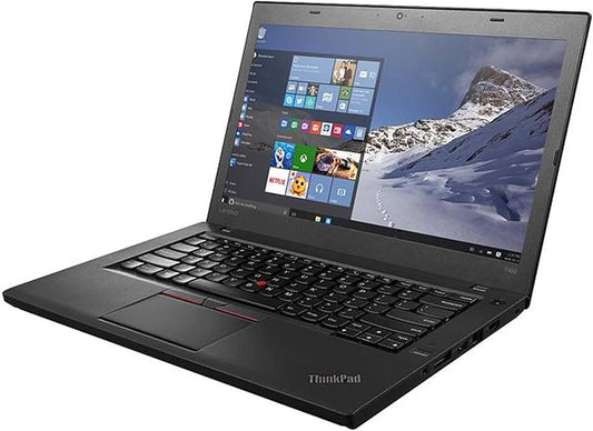 Lenovo ThinkPad T460 – Black, Intel Core i5-6300U, 8GB RAM, 256GB SSD, Refurbished