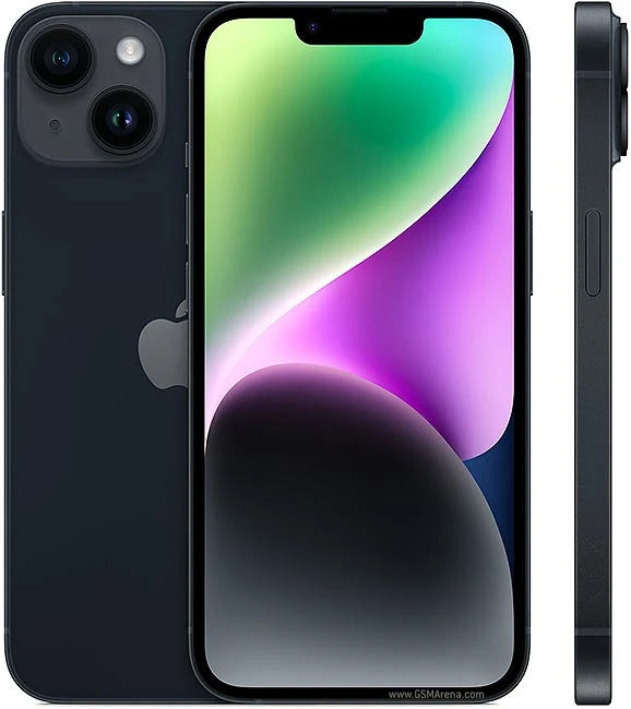 Apple iPhone 14 6.1" Refurbished Smartphone Midnight A15 Bionic 256GB