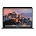 Apple MacBook Pro 13.3-inch A1708 refurbished laptop in space gray with Intel Core i5 processor, showing the laptop's screen and keyboard