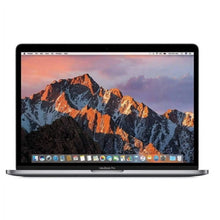 Apple MacBook Pro 13.3-inch A1708 refurbished laptop in space gray with Intel Core i5 processor, showing the laptop's screen and keyboard