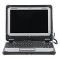 Refurbished Panasonic Toughbook CF-20 laptop with a 10.1-inch display and Intel Core i5 processor, rugged design for mobile use