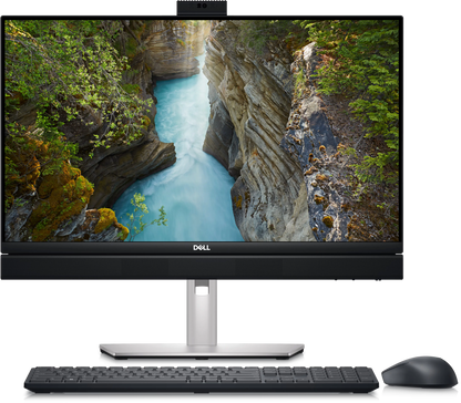 Dell OptiPlex 7410 all-in-one desktop with 24-inch display, refurbished, featuring Intel Core i5-13500 processor.