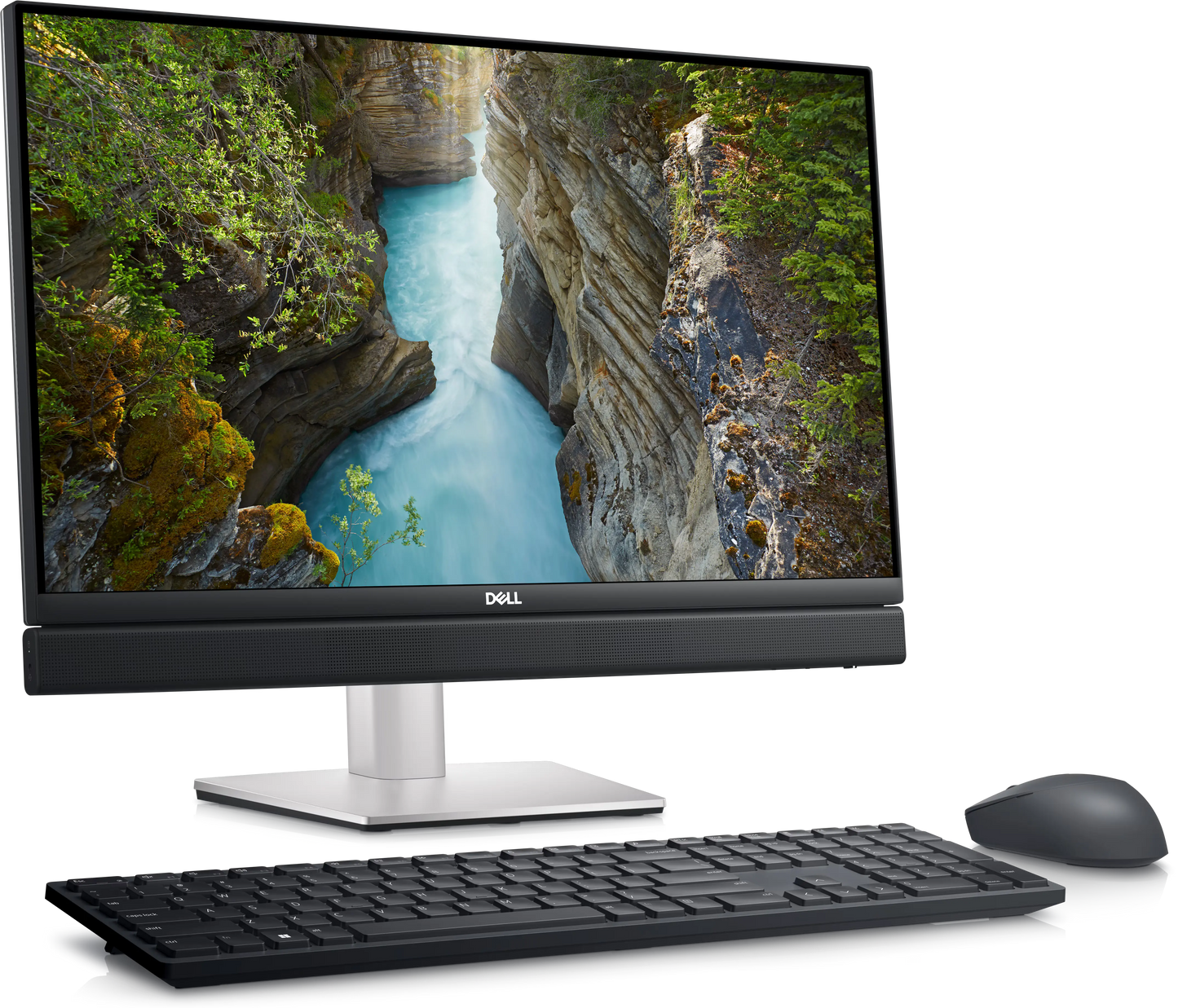 Dell OptiPlex 7410 all-in-one desktop with 24-inch display, Intel Core i5-13500, refurbished, sleek and modern design.