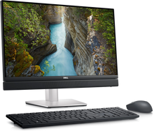 Dell OptiPlex 7410 all-in-one desktop with 24-inch display, Intel Core i5-13500, refurbished, sleek and modern design.