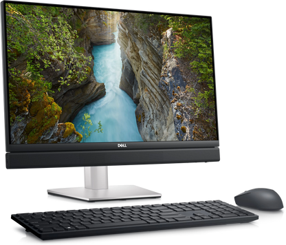 Dell OptiPlex 7410 all-in-one desktop with 24-inch display, Intel Core i5-13500, refurbished, sleek and modern design.
