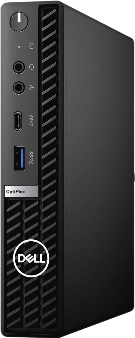 Dell Optiplex Micro Tiny PC with Intel Core i5-12500 processor, compact refurbished desktop computer.
