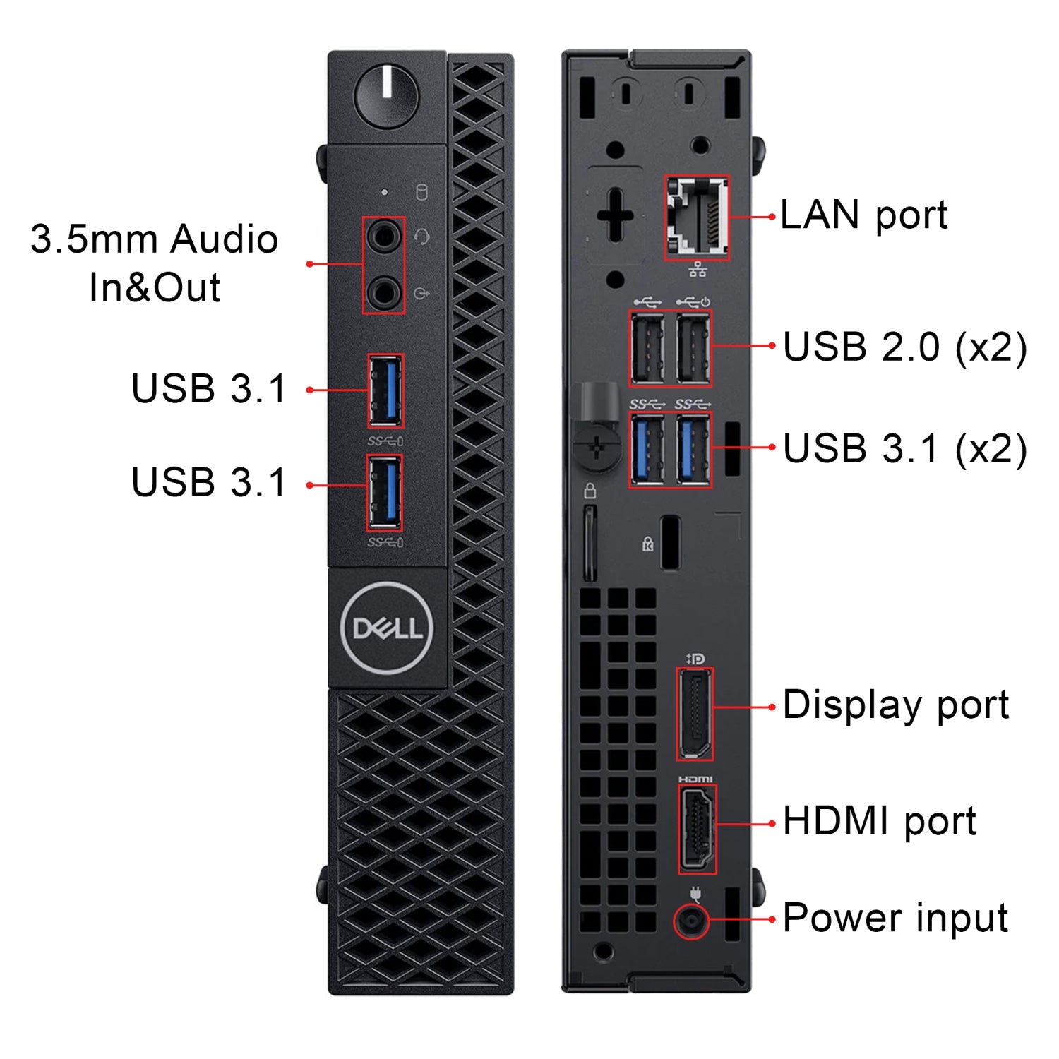 Dell Optiplex Micro Refurbished Desktop Intel Core i5-9500T