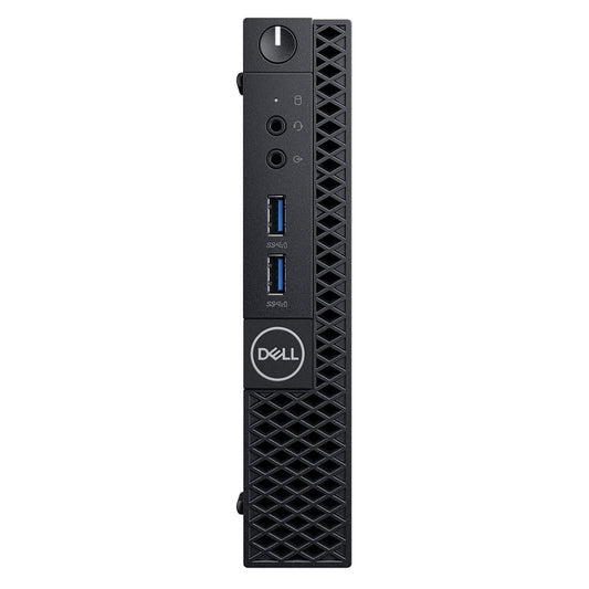 Dell OptiPlex Micro Desktop – Black, Intel Core i7-9700T, 16GB RAM, 256GB SSD, Windows 11 Pro, Refurbished