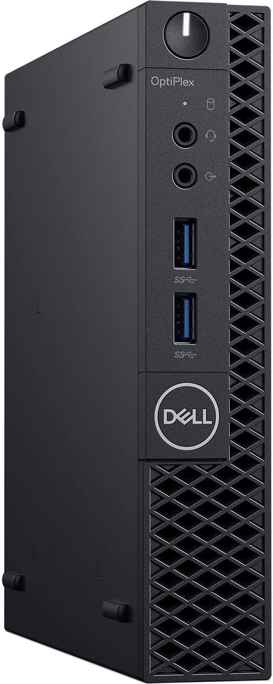 Dell OptiPlex Micro Desktop – Black, Intel Core i7-9700T, 16GB RAM, 256GB SSD, Windows 11 Pro, Refurbished