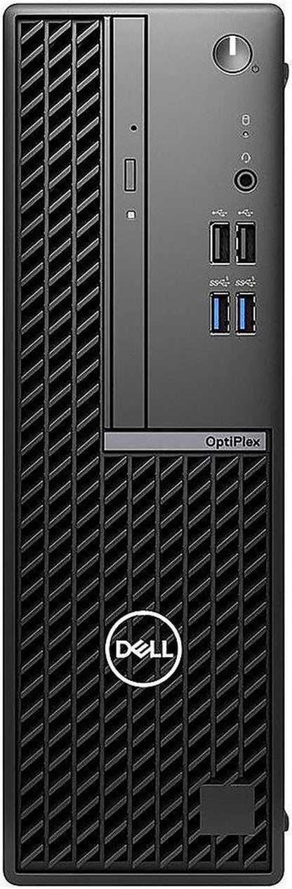 Dell OptiPlex small form factor desktop with Intel Core i5-13th Gen processor, refurbished, compact computer system.