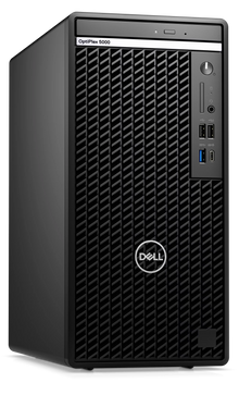 Dell OptiPlex Tower desktop computer with Intel Core i7-12700 processor, refurbished, featuring a black tower case and front ports