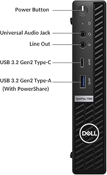 Dell Micro Desktop Intel Core i5-10500T, 16GB RAM, 256G SSD, Windows 11 Pro, Refurbished - Uniway Computers