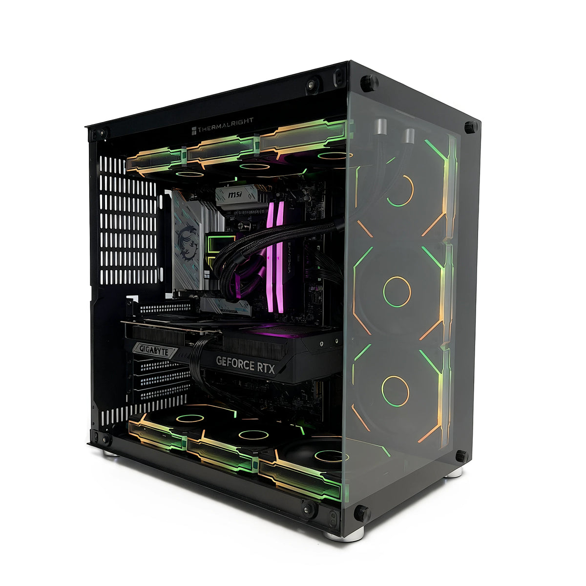 Uniway Gaming Crystal PC AMD Ryzen 7 7800X3D - RTX 5060 / 16GB DDR5 / 1TB SSD / Black