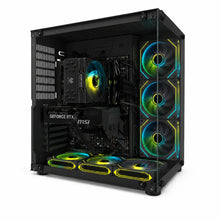 Uniway Gaming Crystal PC with AMD Ryzen 7 9700X processor, featuring a sleek design and air cooling system for gaming.