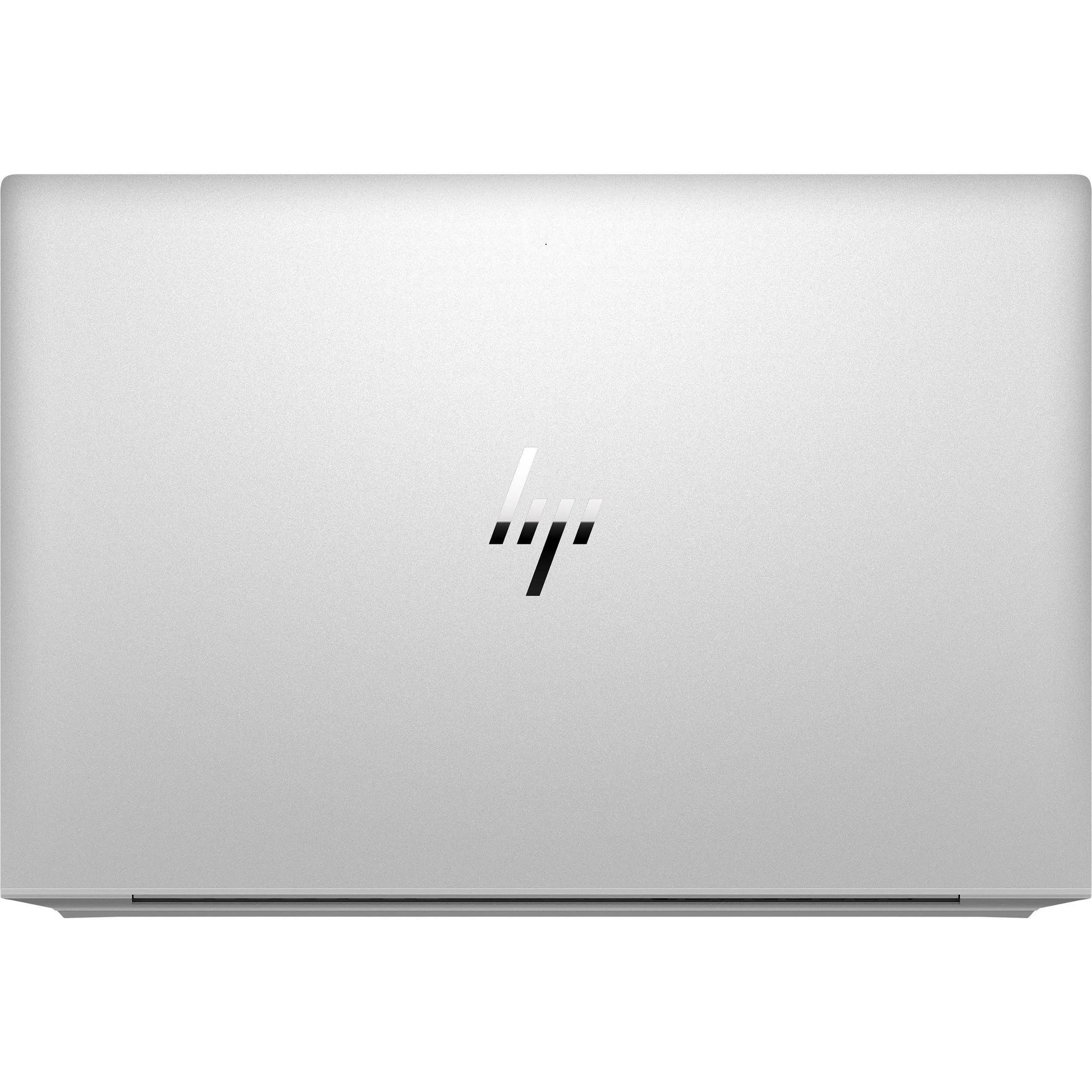 HP EliteBook 845 G7 14-inch refurbished laptop with AMD Ryzen 5 Pro 4650U processor and sleek black design.