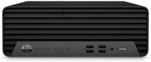 Refurbished HP ProDesk small form factor desktop with Intel Core i5-10500 processor, compact design and black finish.