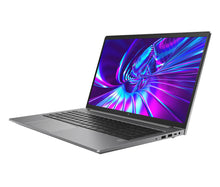 HP ZBook Power 15.6-inch G9 laptop with Intel Core i7-12700H, shown with a sleek black design and keyboard visible.