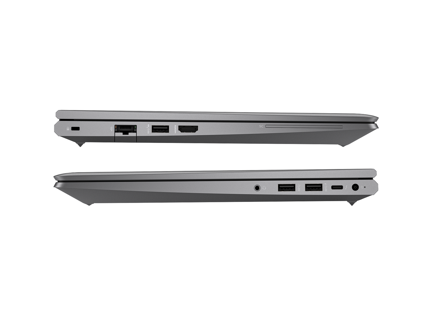 Refurbished HP ZBook Power 15.6-inch G9 laptop with Intel Core i7-12700H processor, sleek design, and full keyboard layout.
