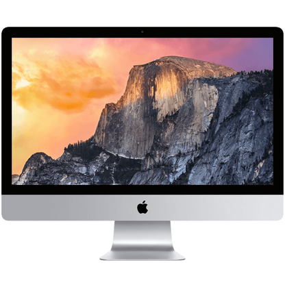 Apple refurbished 21.5-inch iMac all-in-one with Intel Core i5 processor, sleek silver design, and vibrant display.