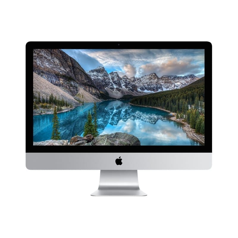 Apple refurbished iMac 21.5-inch all-in-one computer with Intel Core i5 processor, sleek design and vibrant display.