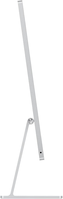 Apple refurbished 24-inch iMac all-in-one computer with white finish and M1 chip, featuring a sleek display and modern design.