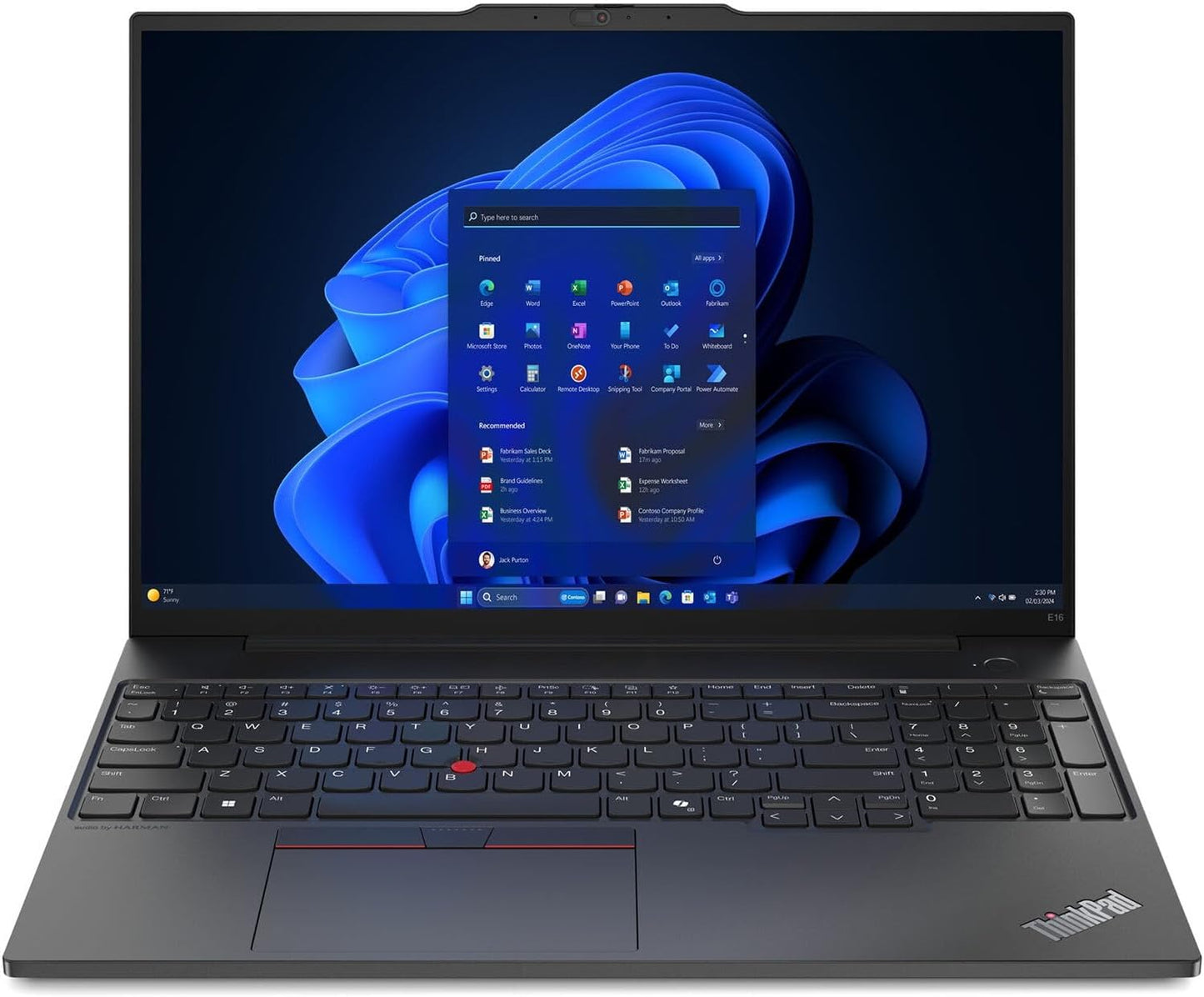 Lenovo ThinkPad E16 Gen 2 16" Refurbished Laptop Intel Core Ultra 7 155U