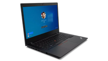 Lenovo ThinkPad L14 Gen 2 14-inch refurbished laptop with Intel Core i5-1135G7 processor, black keyboard and screen display