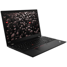 Lenovo ThinkPad P15v Gen 1 15.6-inch refurbished laptop with Intel Core i7-10750H processor, black keyboard, and sleek design.
