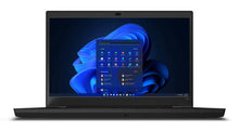Lenovo ThinkPad P15v Gen 3 15.6-inch refurbished laptop with Intel Core i7-12700H processor, black body, and keyboard.
