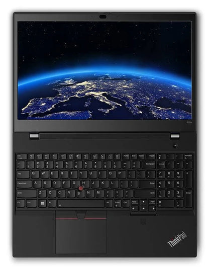Lenovo ThinkPad P15v Gen 3 15.6-inch refurbished laptop with Intel Core i7-12700H processor, black keyboard, and screen display