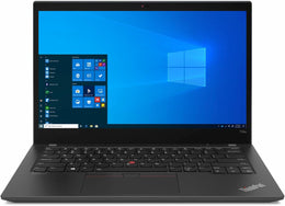 Lenovo ThinkPad T14s Gen 1 14-inch refurbished laptop with AMD Ryzen 7 PRO 4750U processor, black keyboard, and screen display